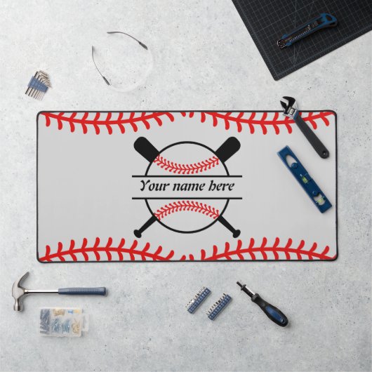 Personalisiertes Baseball-Design - Benutzerdefinie Schreibtischunterlage (Arbeitsplatz)