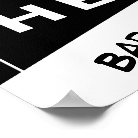 Personalisiertes Baseball-Foto-Card-Poster Poster (Ecke)