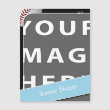 Personalisiertes Baseball Foto Magnet