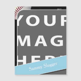 Personalisiertes Baseball Foto Magnet