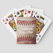 Personalisiertes Baseball-Foto Spielkarten (Rückseite)
