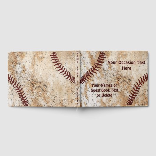 Personalisiertes Baseball Gästebuch (Voll)