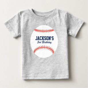 Personalisiertes Baseball Geburtstagsfest Shirt
