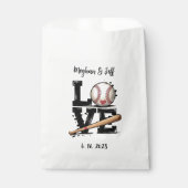 Personalisiertes Baseball-Hochzeitsgeschenk Geschenktütchen (Vorderseite)