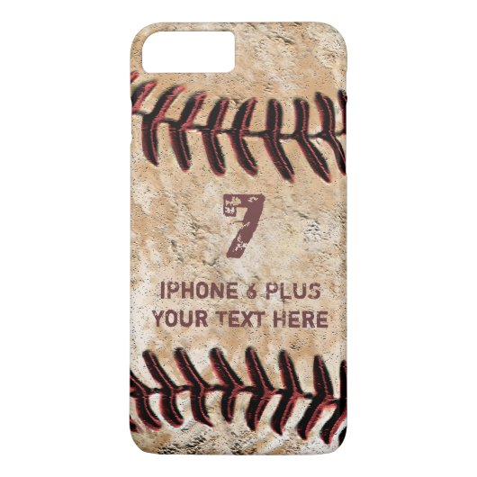 Personalisiertes Baseball iPhone 7 PLUS Fall Ihr T Case-Mate iPhone Hülle (Rückseite)