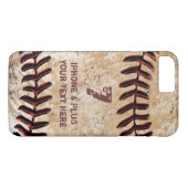 Personalisiertes Baseball iPhone 7 PLUS Fall Ihr T Case-Mate iPhone Hülle (Rückseite (Horizontal))