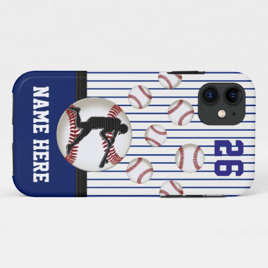 Personalisiertes Baseball-iPhone: Neueste Fälle fü Case-Mate iPhone Hülle (Rückseite (Horizontal))