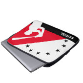 Personalisiertes Baseball Laptopschutzhülle (Vorne Knopf)