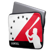 Personalisiertes Baseball Laptopschutzhülle (Vorderseite Links)