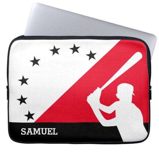 Personalisiertes Baseball Laptopschutzhülle (Vorderseite)