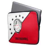 Personalisiertes Baseball Laptopschutzhülle (Vorderseite Links)