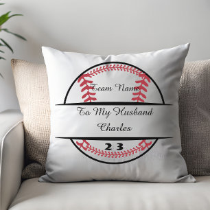 Personalisiertes Baseball-Liebhaber-Geschenk, Benu Kissen