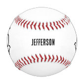 Personalisiertes Baseball-lustiges Gesicht Baseball (Vorderseite)