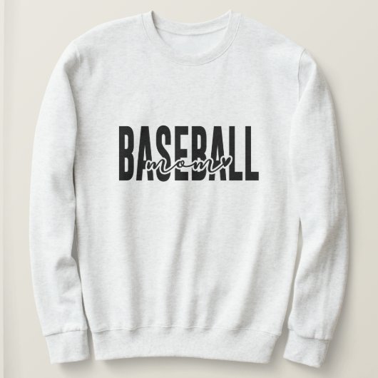 Personalisiertes Baseball Mama Custom Sweatshirt (Design vorne)