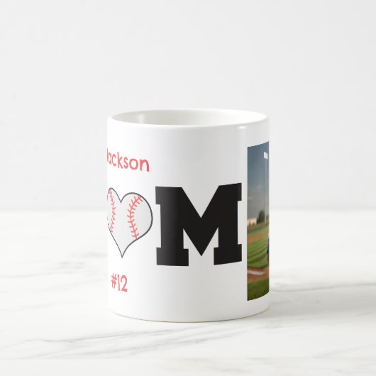 Personalisiertes Baseball-Mama-Geschenk Kaffeetasse (Mittel)