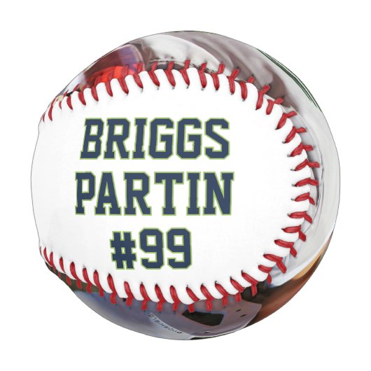 Personalisiertes Baseball mit Individuelle Name un (Rückseite Links)