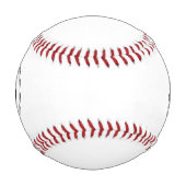 Personalisiertes Baseball mit individuellem Design (Rückseite)