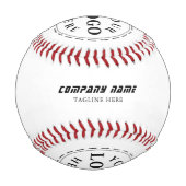 Personalisiertes Baseball mit individuellem Design (Vorderseite)