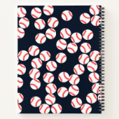 Personalisiertes Baseball-Notebook Notizblock (Rückseite)