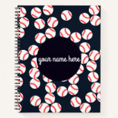 Personalisiertes Baseball-Notebook Notizblock (Vorderseite)