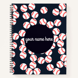 Personalisiertes Baseball-Notebook Notizblock