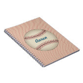 Personalisiertes Baseball-Notebook Notizblock (Rechte Seite)