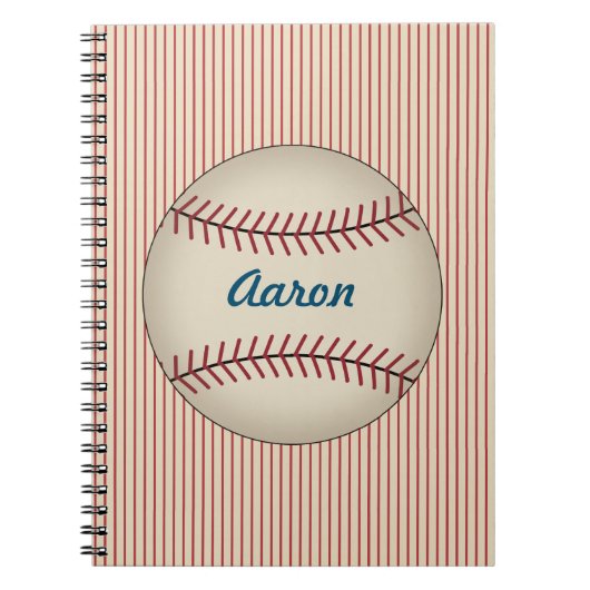 Personalisiertes Baseball-Notebook Notizblock (Vorderseite)