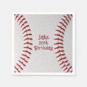 Personalisiertes Baseball-Papiertuch mit Namen und Serviette (Vorderseite)
