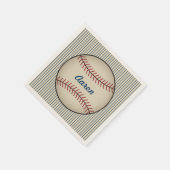 Personalisiertes Baseball-Party Napkins Serviette (Ecke)