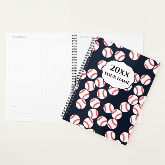Personalisiertes Baseball-Planer-Notebook Planer (Anzeige)