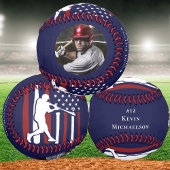 Personalisiertes Baseball-Player-Foto Baseball