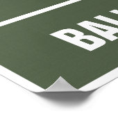 Personalisiertes Baseball-Scoreboard -36" x 24" Poster (Ecke)