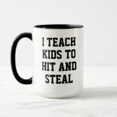 Personalisiertes Baseball-Trainer-Geschenk, Softba Tasse (Links)
