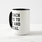 Personalisiertes Baseball-Trainer-Geschenk, Softba Tasse (Vorderseite Links)