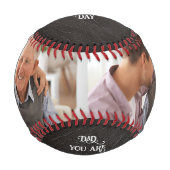 Personalisiertes Baseball-Vater-Geschenk Baseball (Vorderseite)