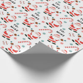 Personalisiertes Baseball-Weihnachtsgeschenk Geschenkpapier (Ecke)