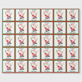 Personalisiertes Baseball-Weihnachtswrapping-Papie Geschenkpapier (Flach)