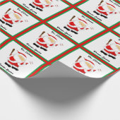 Personalisiertes Baseball-Weihnachtswrapping-Papie Geschenkpapier (Ecke)