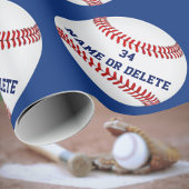 Personalisiertes Baseball-Wrapping-Papier IHRER TE Geschenkpapier
