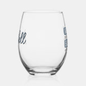 Personalisiertes Baseball zu beobachten ist Glück  Weinglas Ohne Stiel (Rechts)