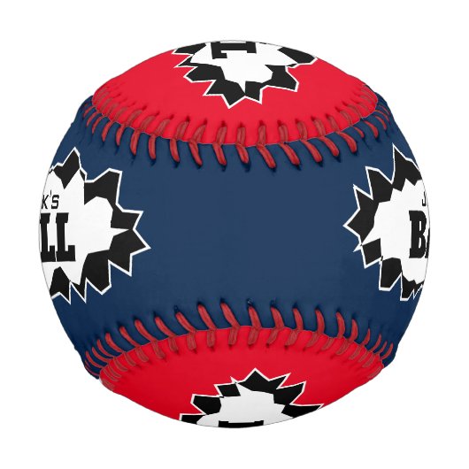 Personalisiertes Baseballballgeschenk mit Risslöch Baseball (Vorderseite)