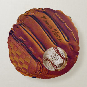 Personalisiertes Baseballhandkissen, Dirty Basebal Rundes Kissen