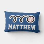 Personalisiertes Baseballkissen für Kinder Lendenkissen (Rückseite)