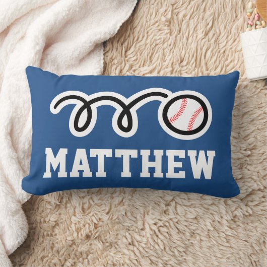 Personalisiertes Baseballkissen für Kinder Lendenkissen (Decke)