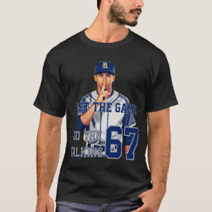 Personalisiertes Baseballspieler-Schweigegestus-Sh T-Shirt