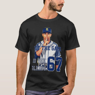 Personalisiertes Baseballspieler-Schweigegestus-Sh T-Shirt