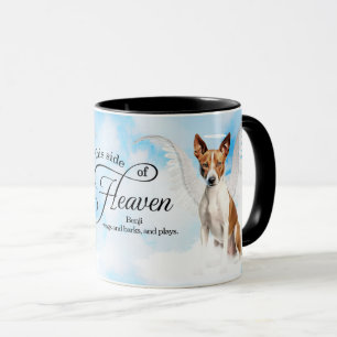 Personalisiertes Basenji-Engel-Hund-Himmel-Gedenks Tasse