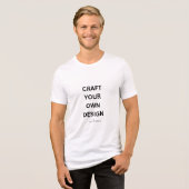 Personalisiertes Basic Tri-Blend-Shirt - Entwerfen Tri-Blend Shirt (Vorderseite voll)