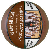 Personalisiertes Basketball Coach Team Foto Vielen (Vertikal)