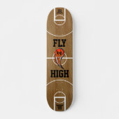 Personalisiertes Basketball "Fly High" Skateboard (Vorne)